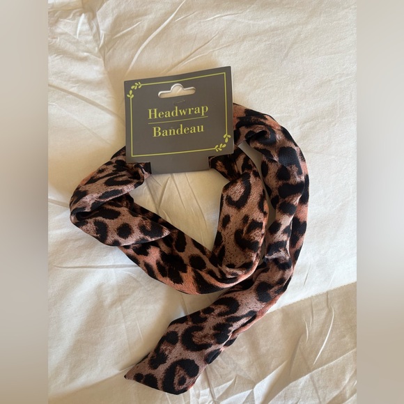 (Headwrap) Leopard Print Headwrap Bandeau - Picture 2 of 4